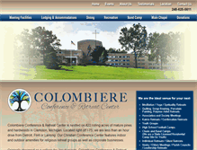 Tablet Screenshot of colombiere.com